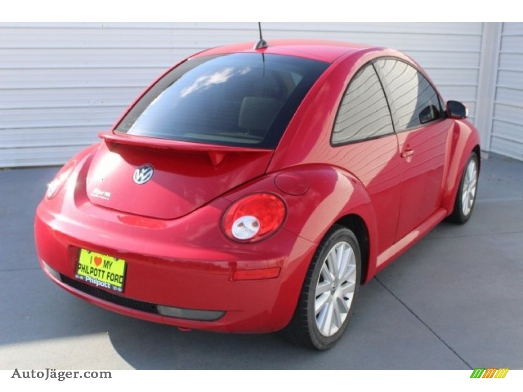 2008 New Beetle S Coupe - Salsa Red / Cream Beige photo #10