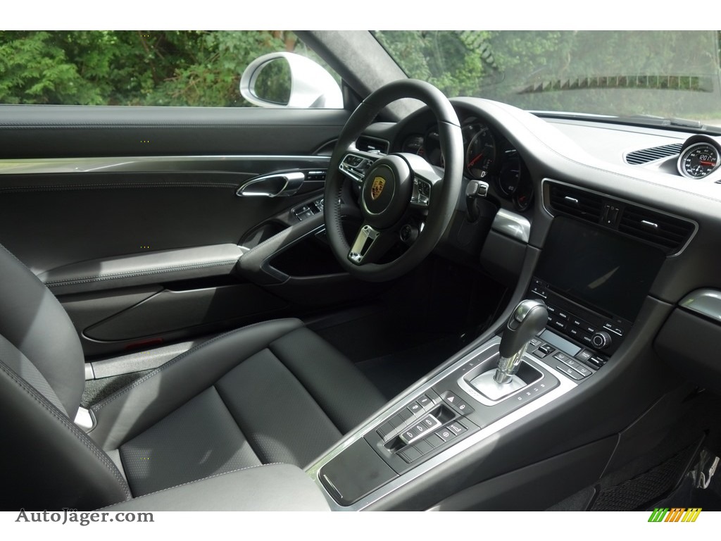 2017 911 Turbo Coupe - GT Silver Metallic / Black photo #15