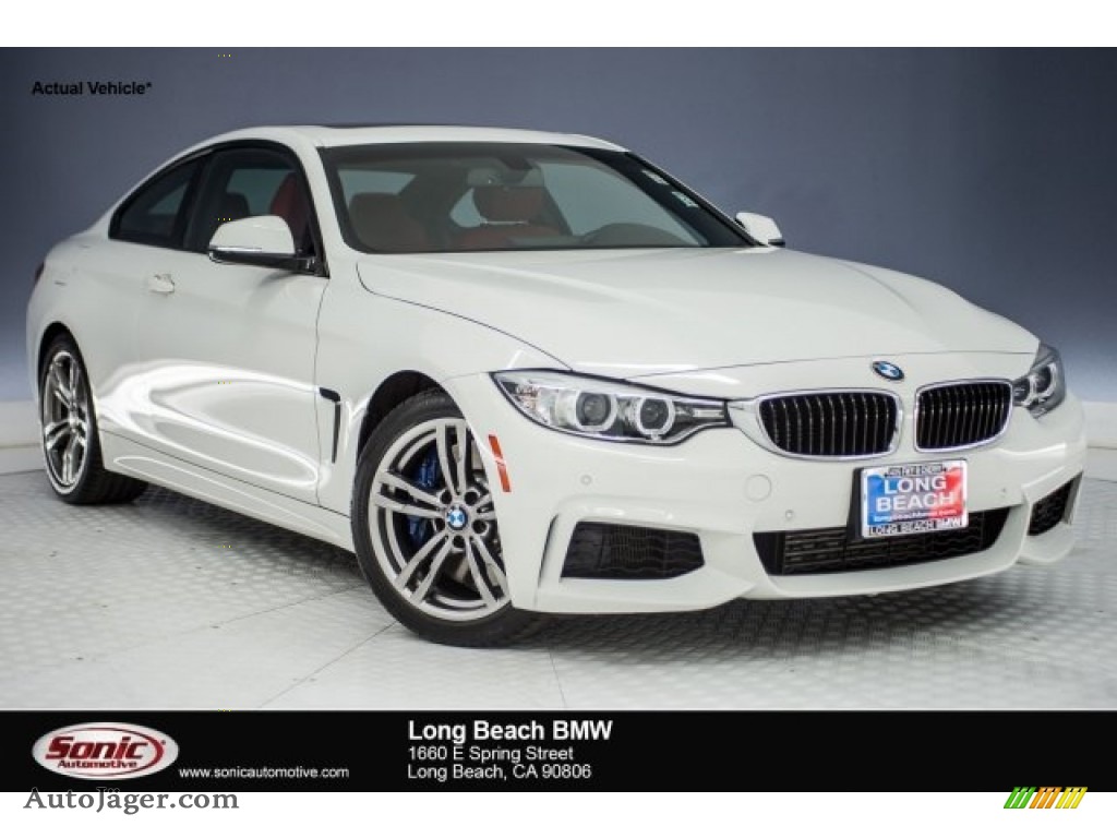 Alpine White / Coral Red/Black Highlight BMW 4 Series 435i Coupe