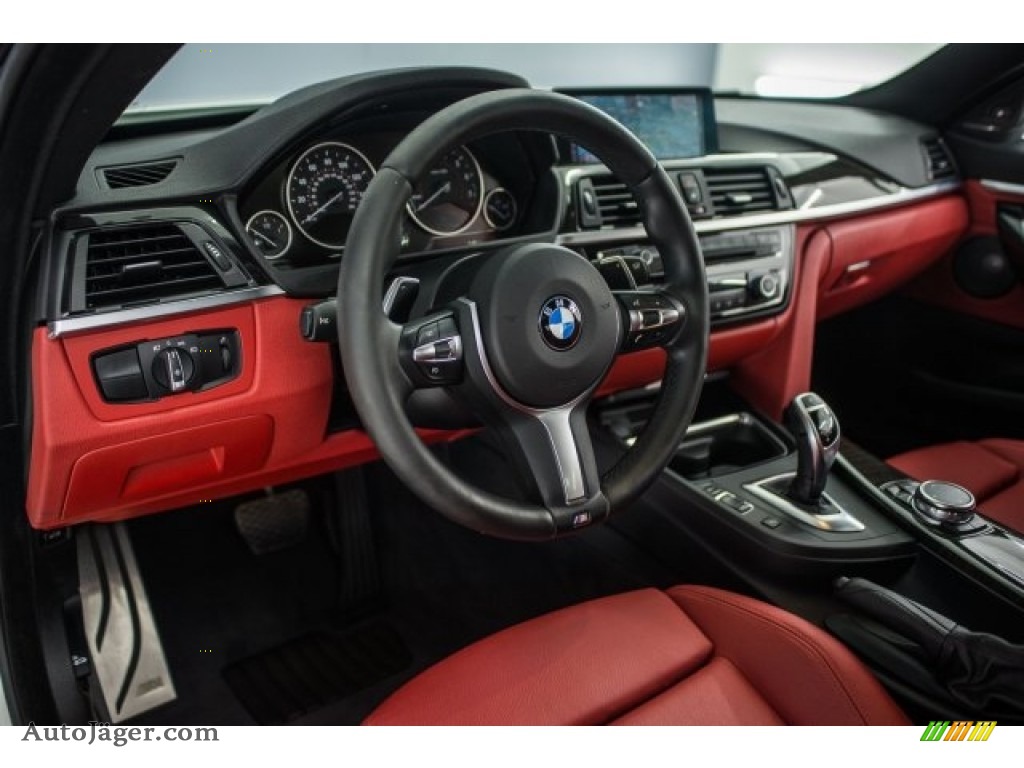 2015 4 Series 435i Coupe - Alpine White / Coral Red/Black Highlight photo #15
