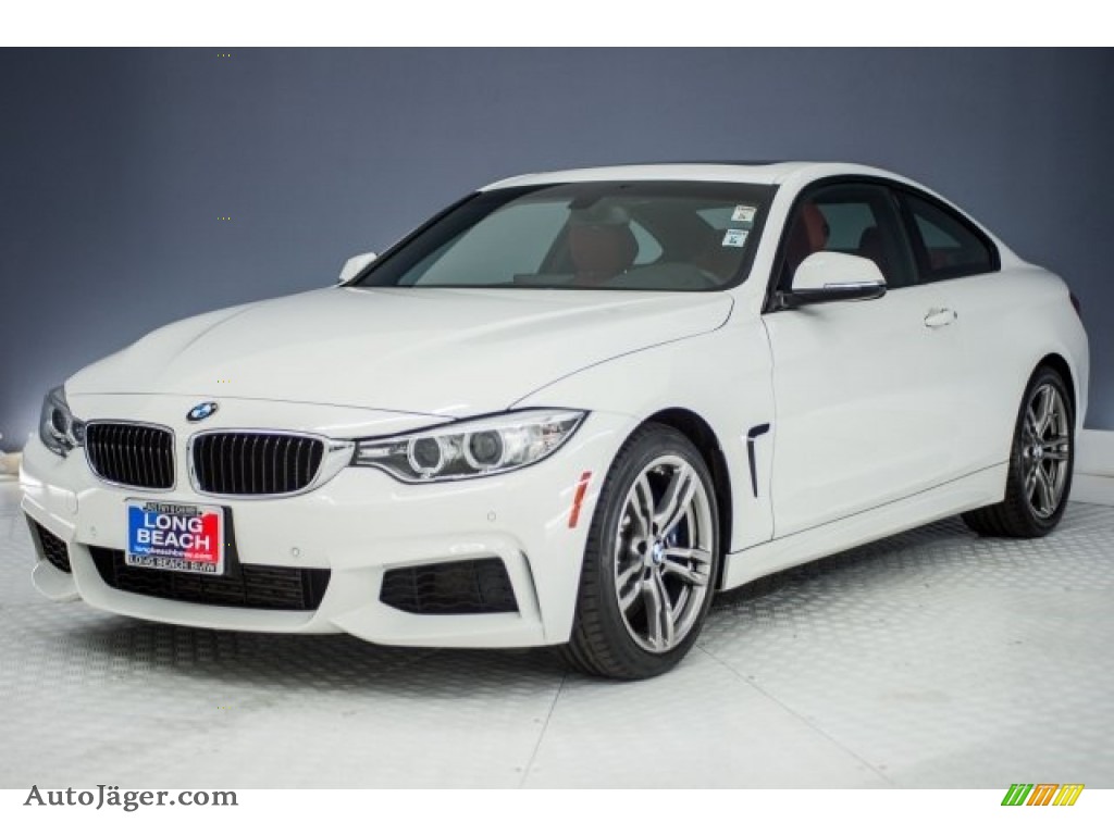 2015 4 Series 435i Coupe - Alpine White / Coral Red/Black Highlight photo #31