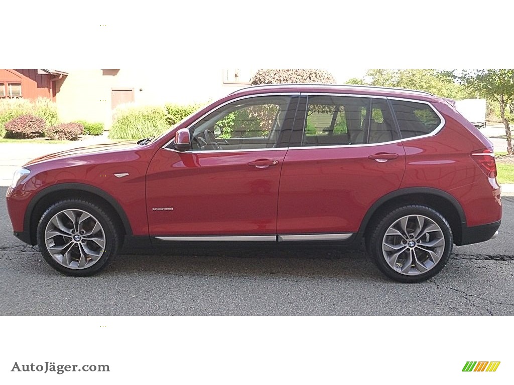 2015 X3 xDrive28i - Melbourne Red Metallic / Oyster photo #2