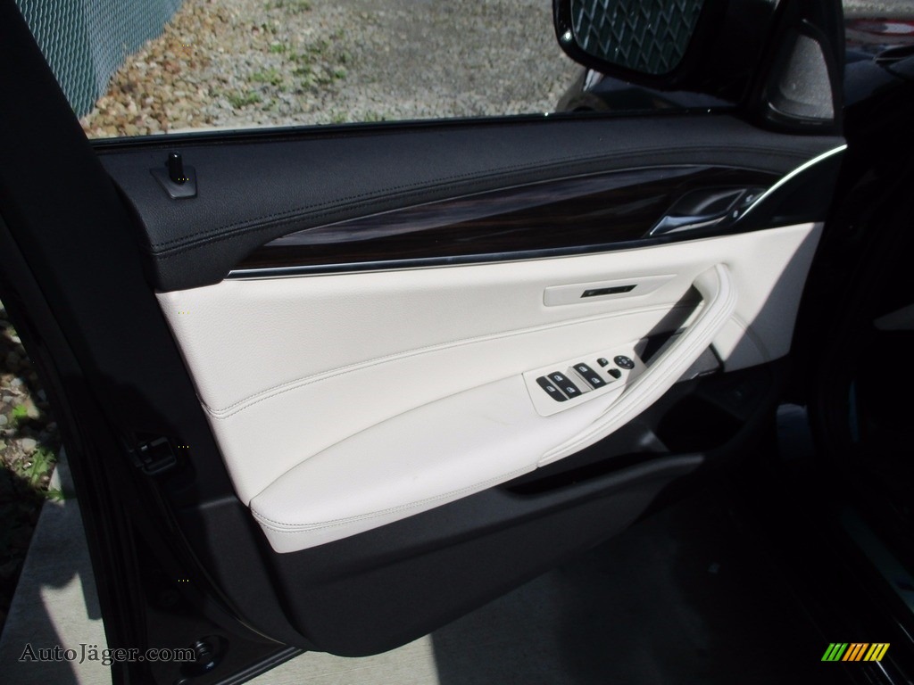 2018 5 Series M550i xDrive Sedan - Carbon Black Metallic / Ivory White photo #9