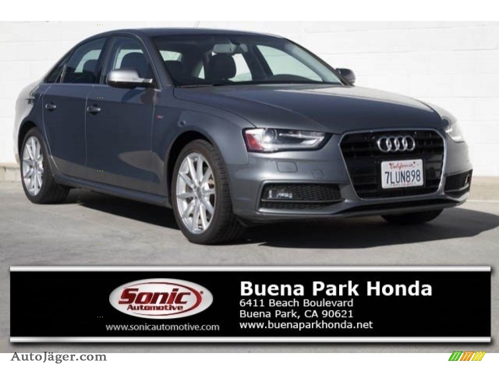 2015 A4 2.0T Premium Plus - Monsoon Gray Metallic / Black photo #1