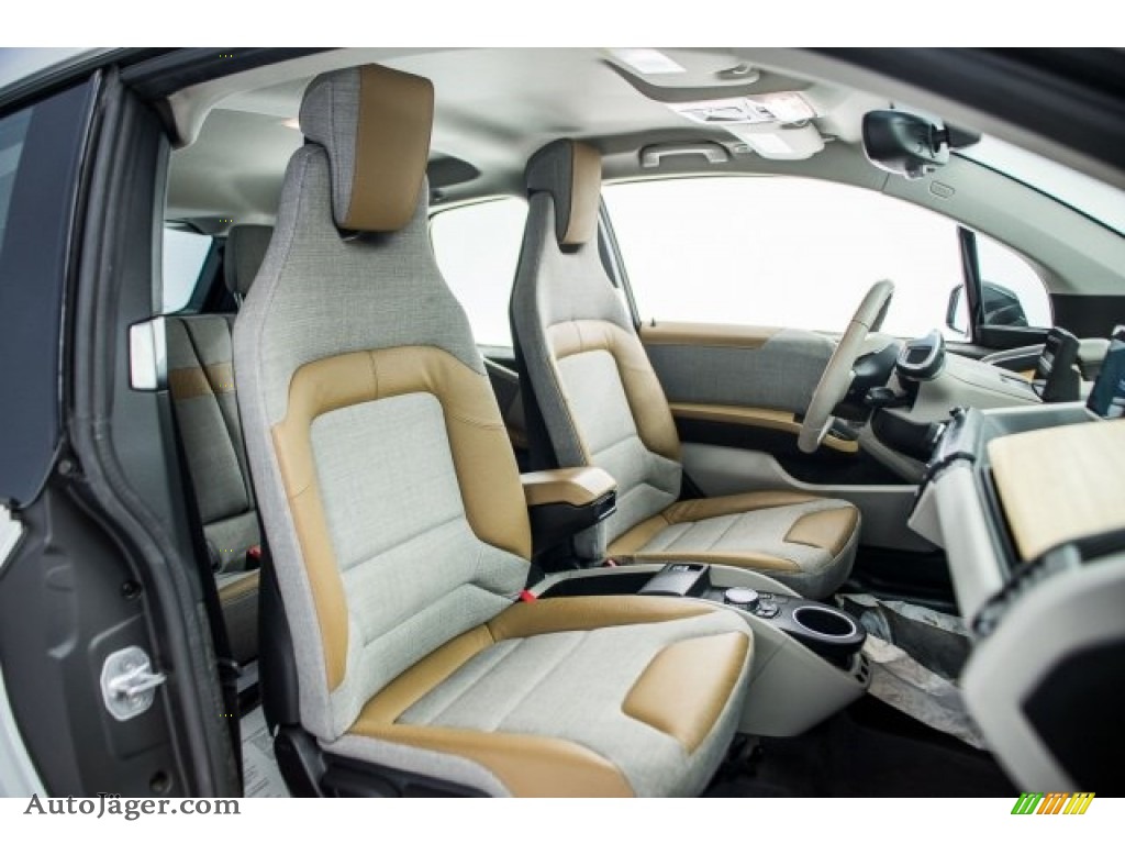 2016 i3 with Range Extender - Capparis White / Giga Cassia Natural Leather/Carum Spice Grey Wool Cloth photo #7