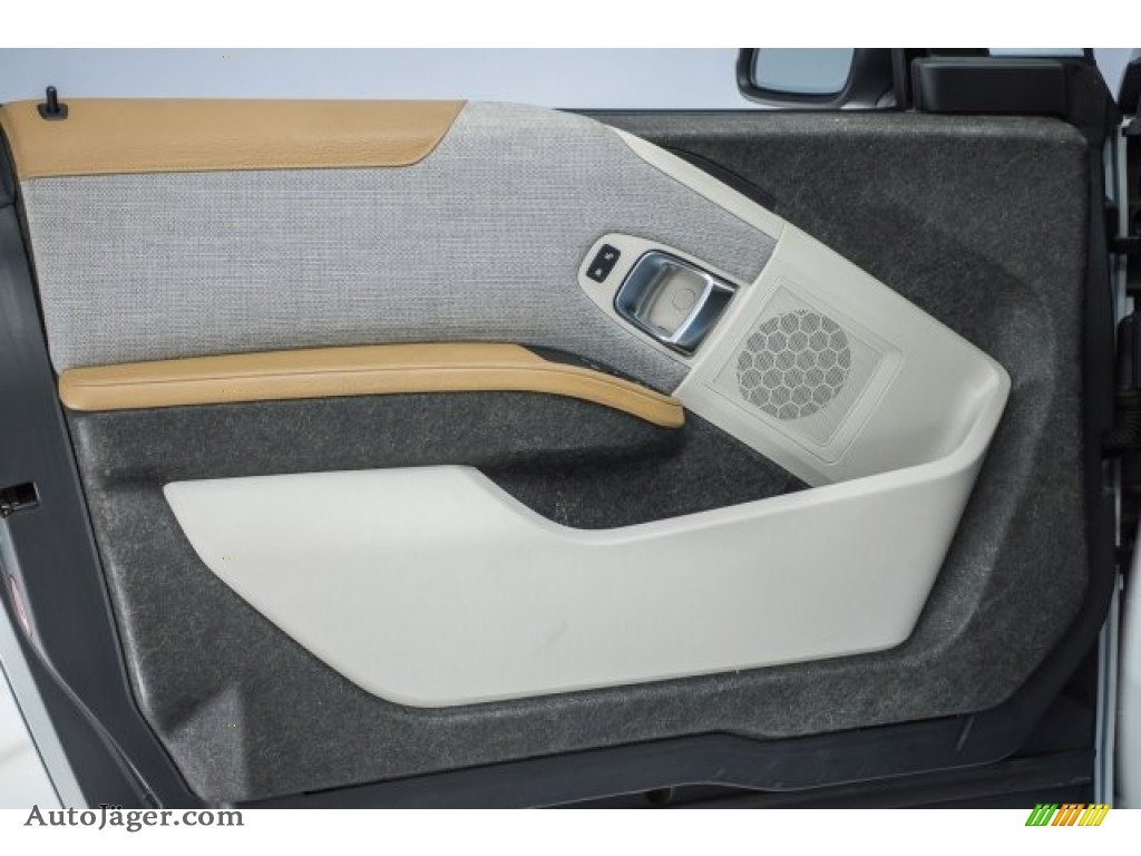 2016 i3 with Range Extender - Capparis White / Giga Cassia Natural Leather/Carum Spice Grey Wool Cloth photo #17
