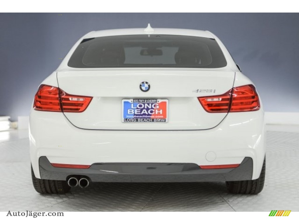 2015 4 Series 428i Gran Coupe - Alpine White / Coral Red/Black Highlight photo #3