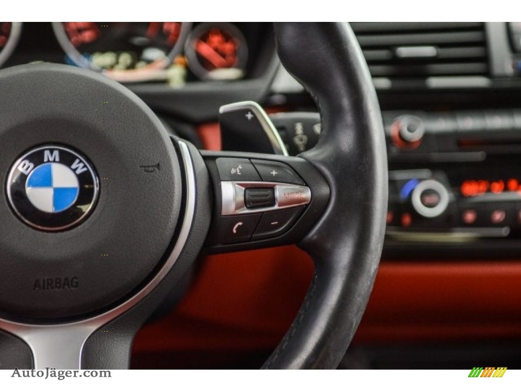 2015 4 Series 428i Gran Coupe - Alpine White / Coral Red/Black Highlight photo #13