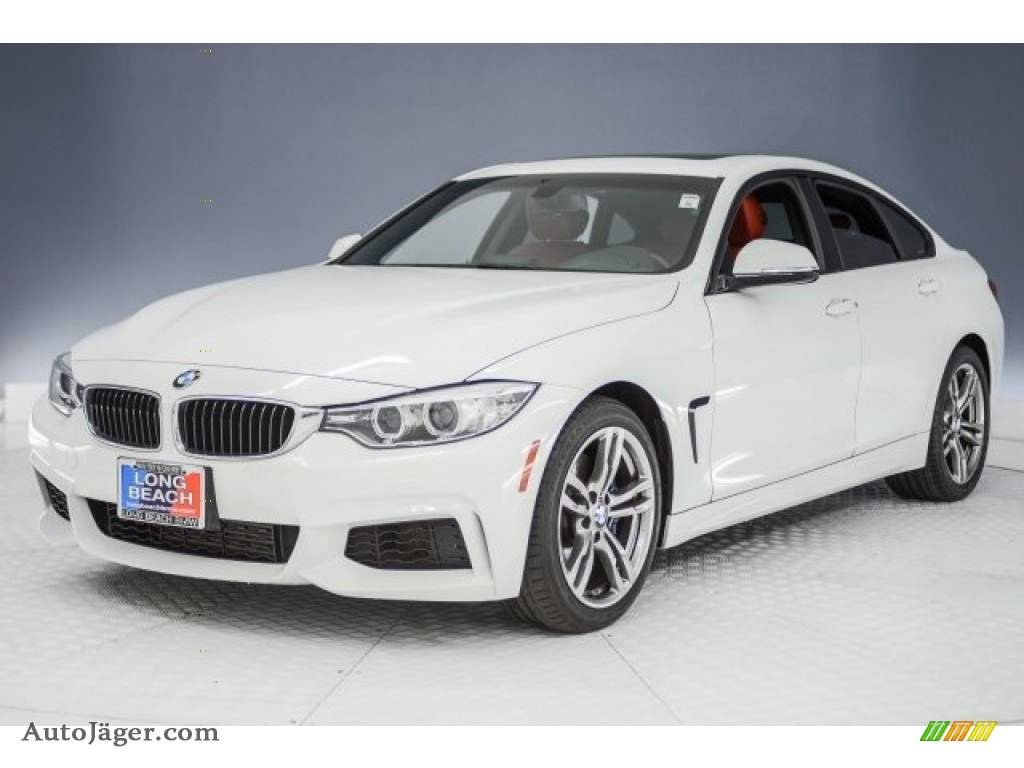 2015 4 Series 428i Gran Coupe - Alpine White / Coral Red/Black Highlight photo #29