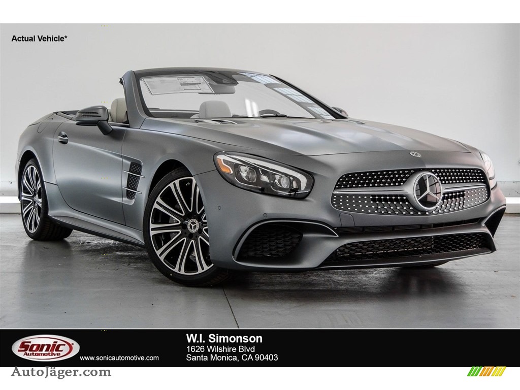 2018 Mercedes Benz SL 450 Roadster In Designo Selenite Grey Magno 