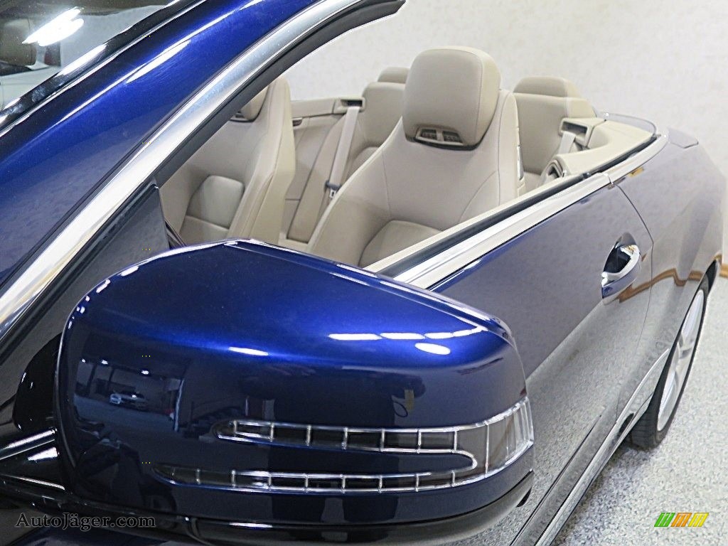 2011 E 350 Cabriolet - Capri Blue Metallic / Almond/Mocha photo #12