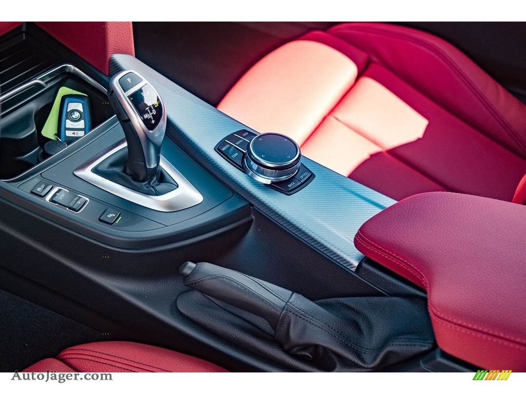 2018 4 Series 440i Coupe - Black Sapphire Metallic / Coral Red photo #6