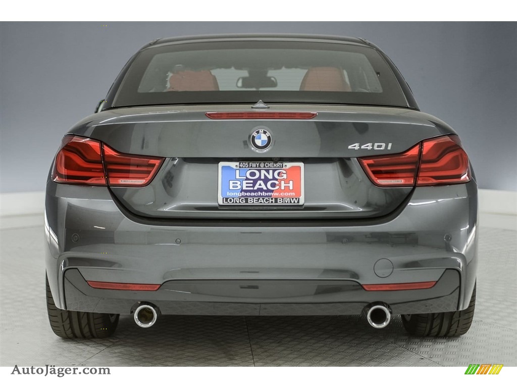 2018 4 Series 440i Convertible - Mineral Grey Metallic / Coral Red photo #3