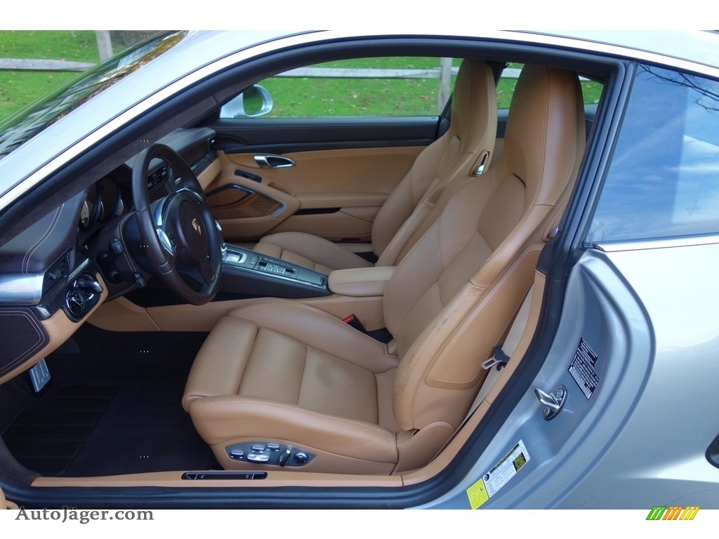 2015 911 Turbo S Coupe - GT Silver Metallic / Espresso/Cognac Natural Leather photo #16