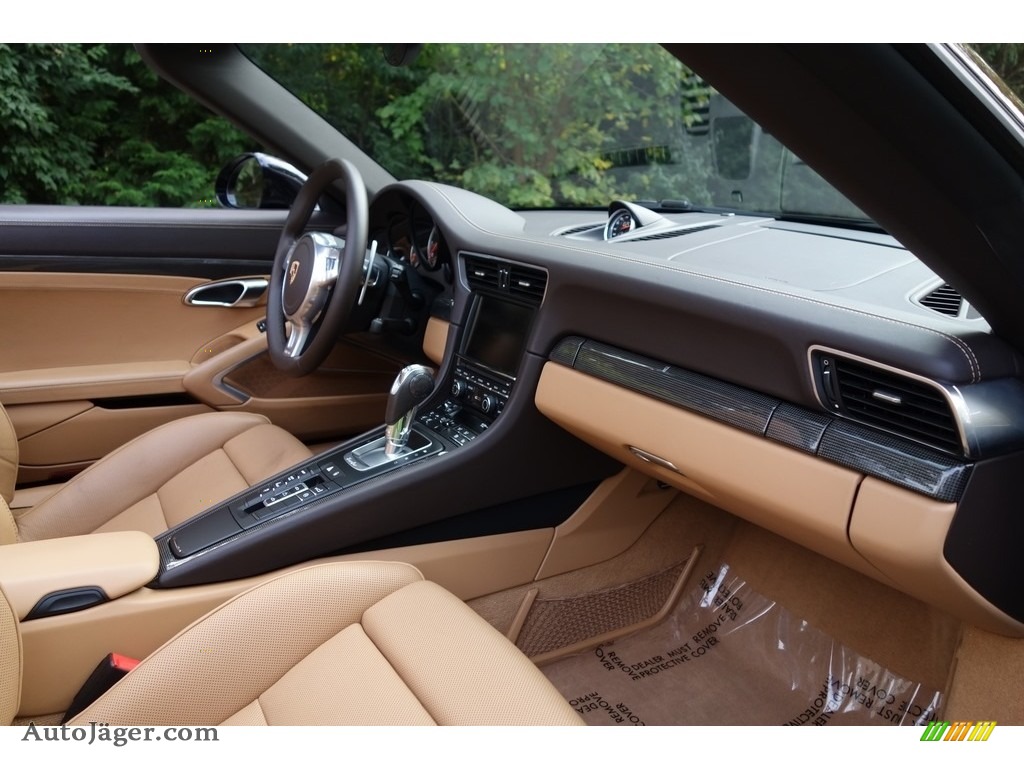 2015 911 Turbo S Cabriolet - Basalt Black Metallic / Espresso/Cognac Natural Leather photo #16