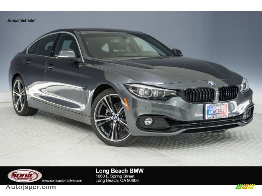 2018 4 Series 430i Gran Coupe - Mineral Grey Metallic / Black photo #1