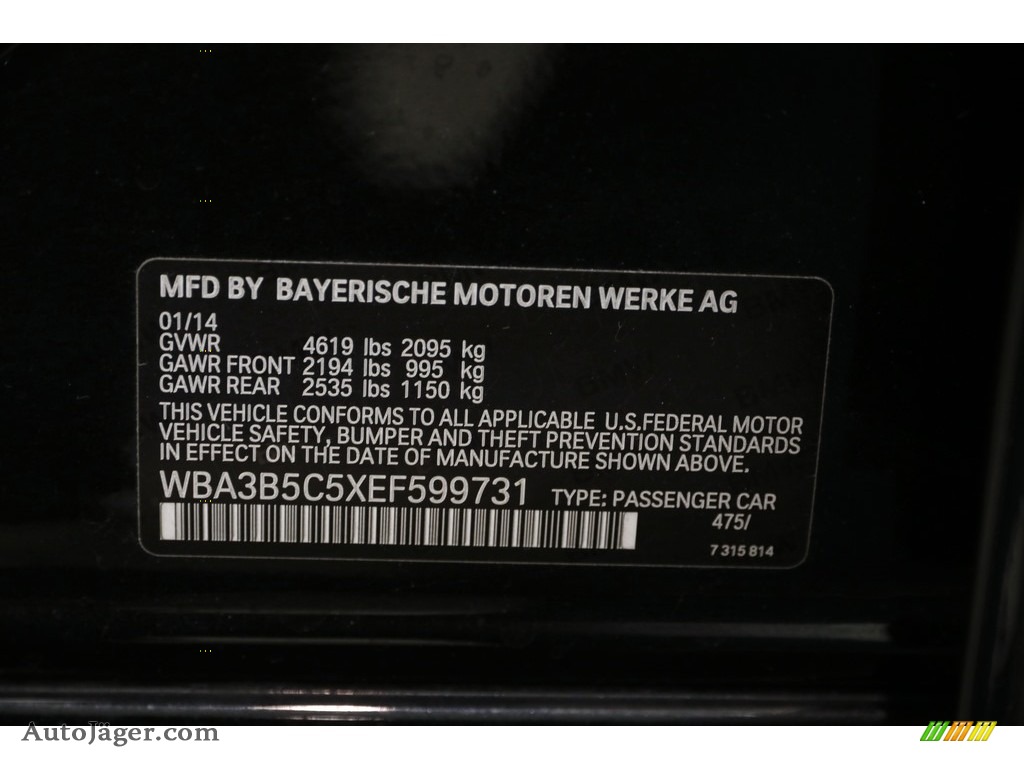 2014 3 Series 328i xDrive Sedan - Black Sapphire Metallic / Black photo #19
