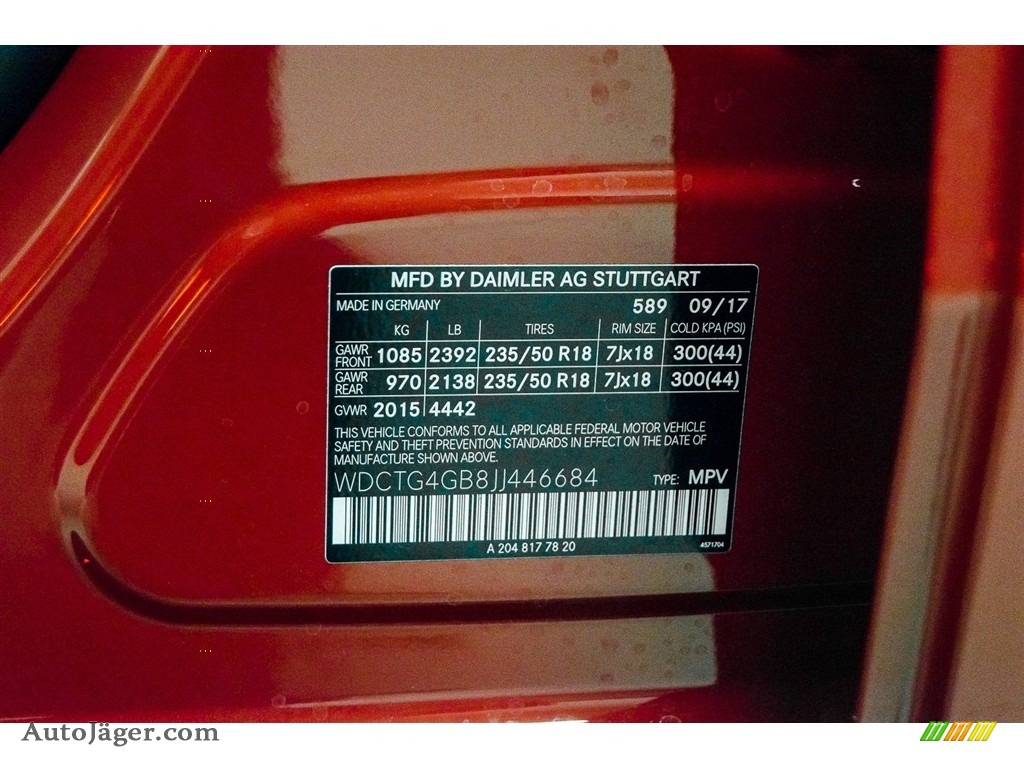 2018 GLA 250 4Matic - Jupiter Red / Sahara Beige photo #10