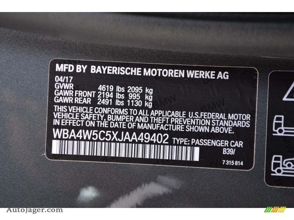 2018 4 Series 430i xDrive Coupe - Mineral Grey Metallic / Black photo #34