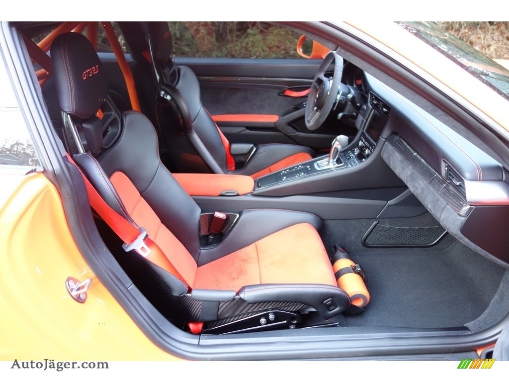 2016 911 GT3 RS - Gulf Orange, Paint to Sample / Black/Lava Orange photo #16