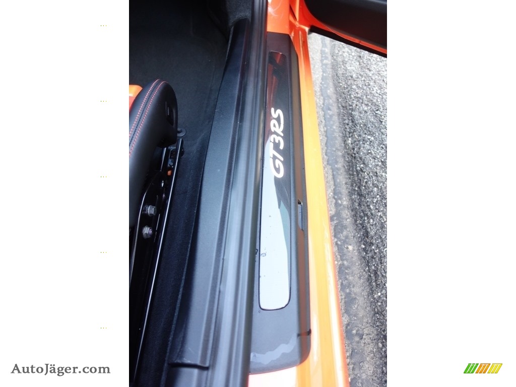 2016 911 GT3 RS - Gulf Orange, Paint to Sample / Black/Lava Orange photo #22