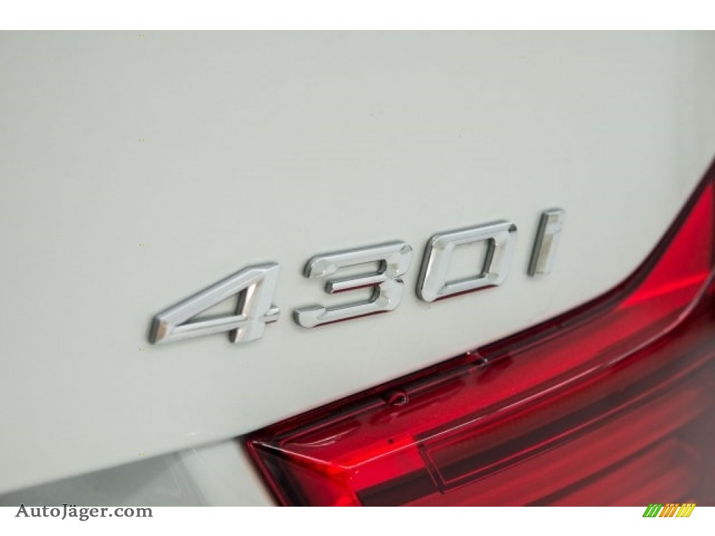 2018 4 Series 430i Gran Coupe - Mineral White Metallic / Coral Red photo #7