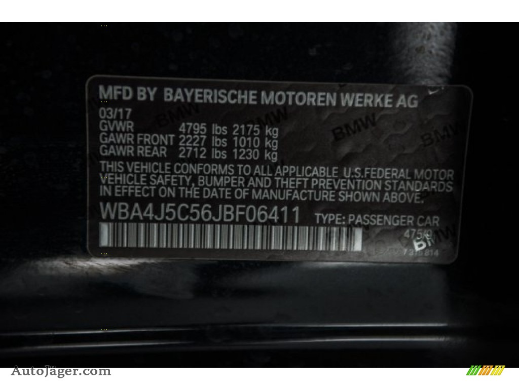 2018 4 Series 440i Gran Coupe - Black Sapphire Metallic / Black photo #18