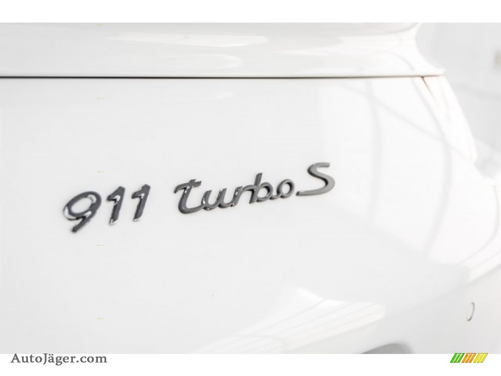 2014 911 Turbo S Coupe - White / Black/Luxor Beige photo #13