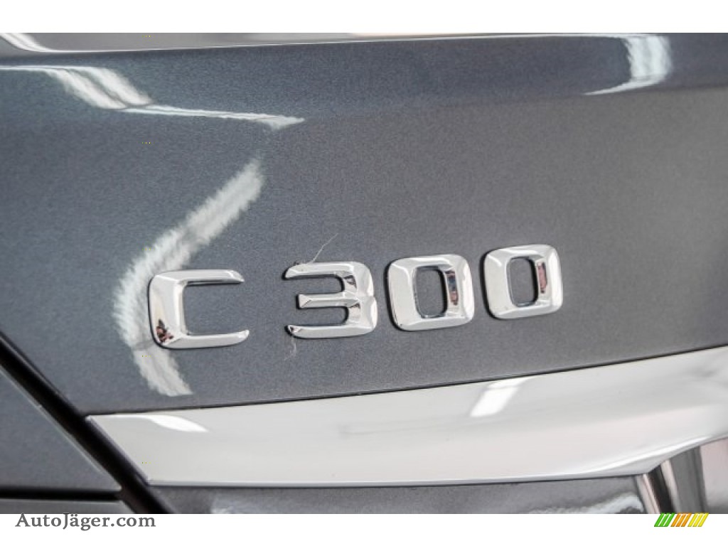 2015 C 300 4Matic - Steel Grey Metallic / Grey/Black photo #14