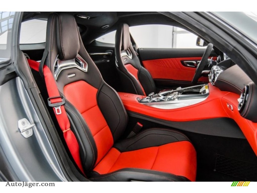 2018 AMG GT S Coupe - designo Selenite Grey Magno (Matte) / Red Pepper/Black photo #6