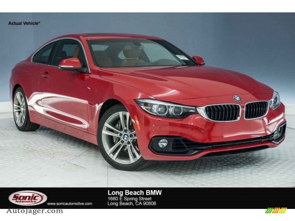Melbourne Red Metallic / Cognac BMW 4 Series 440i Coupe