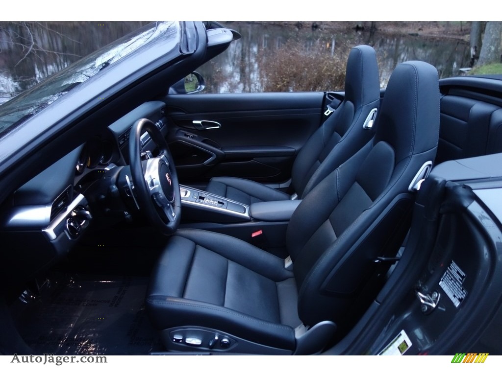 2015 911 Carrera S Cabriolet - Agate Grey Metallic / Black photo #13
