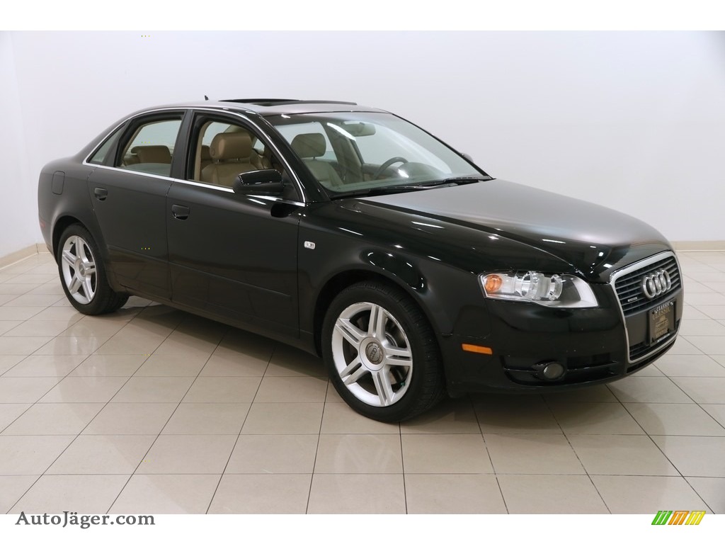 Brilliant Black / Beige Audi A4 2.0T quattro Sedan