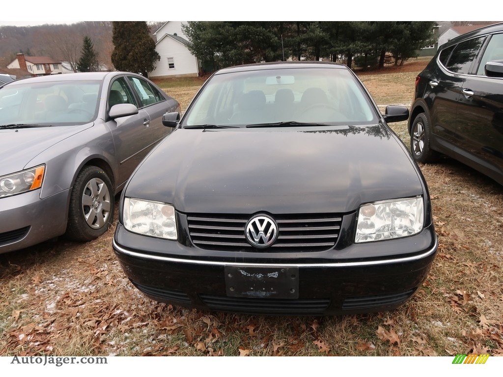 2004 Jetta GL Sedan - Black / Black photo #2