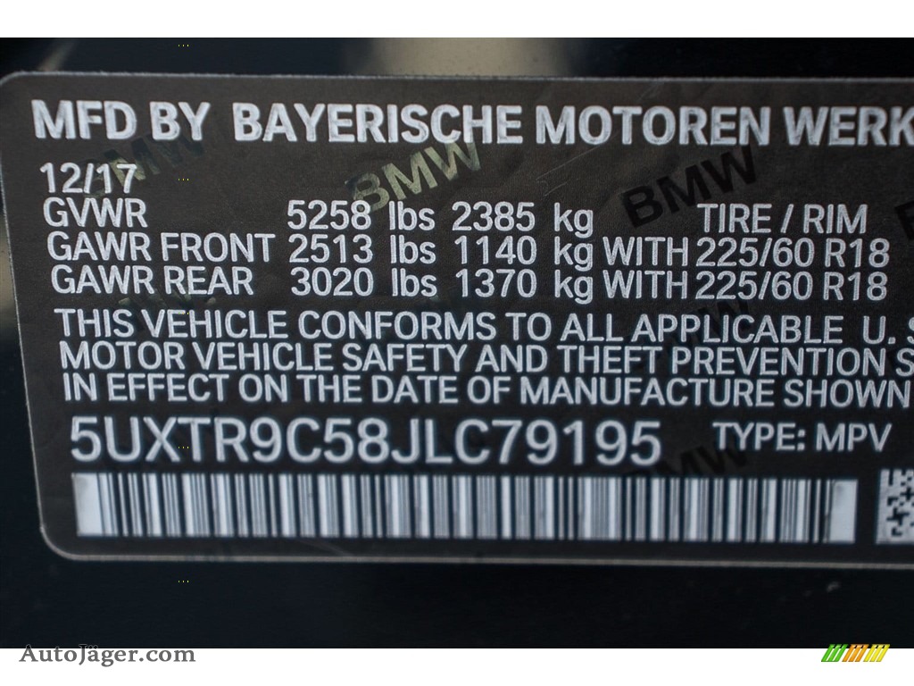 2018 X3 xDrive30i - Jet Black / Black photo #11 2018 X3 xDrive30i - Jet Black / Black photo #11