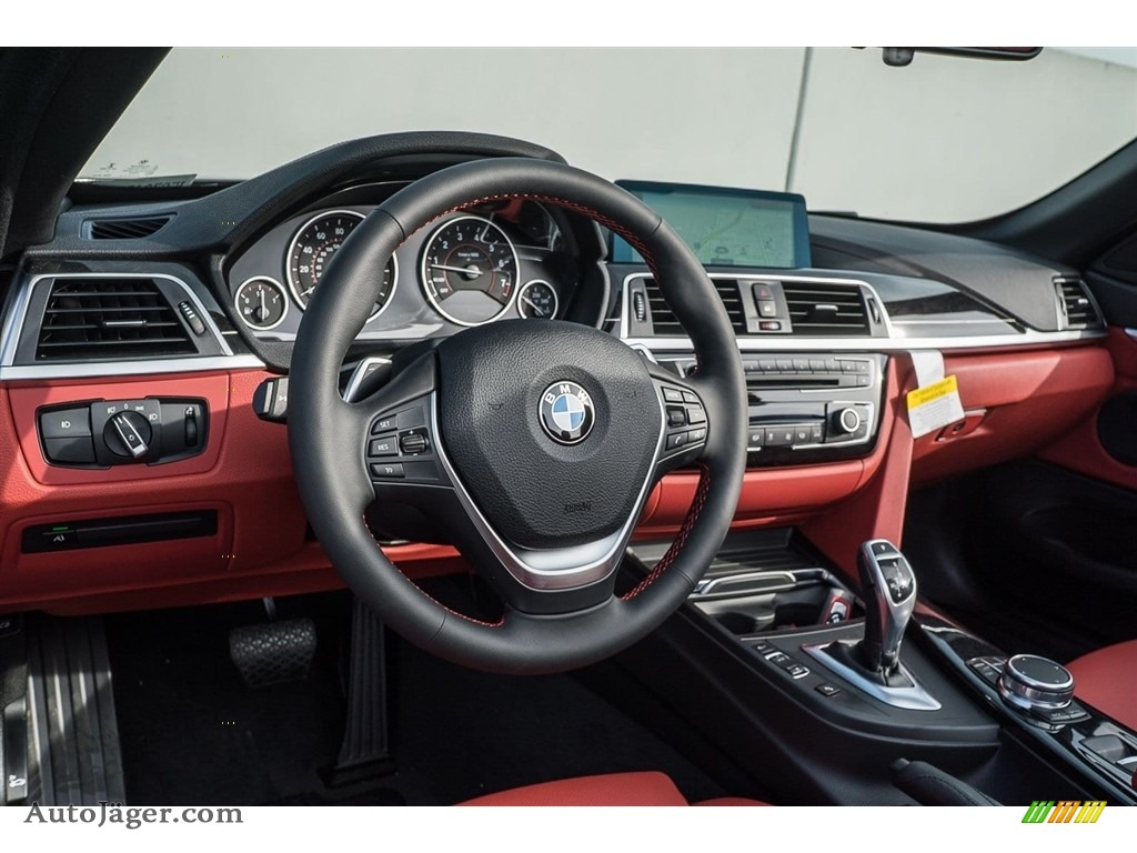 2018 4 Series 430i Convertible - Jet Black / Coral Red photo #5