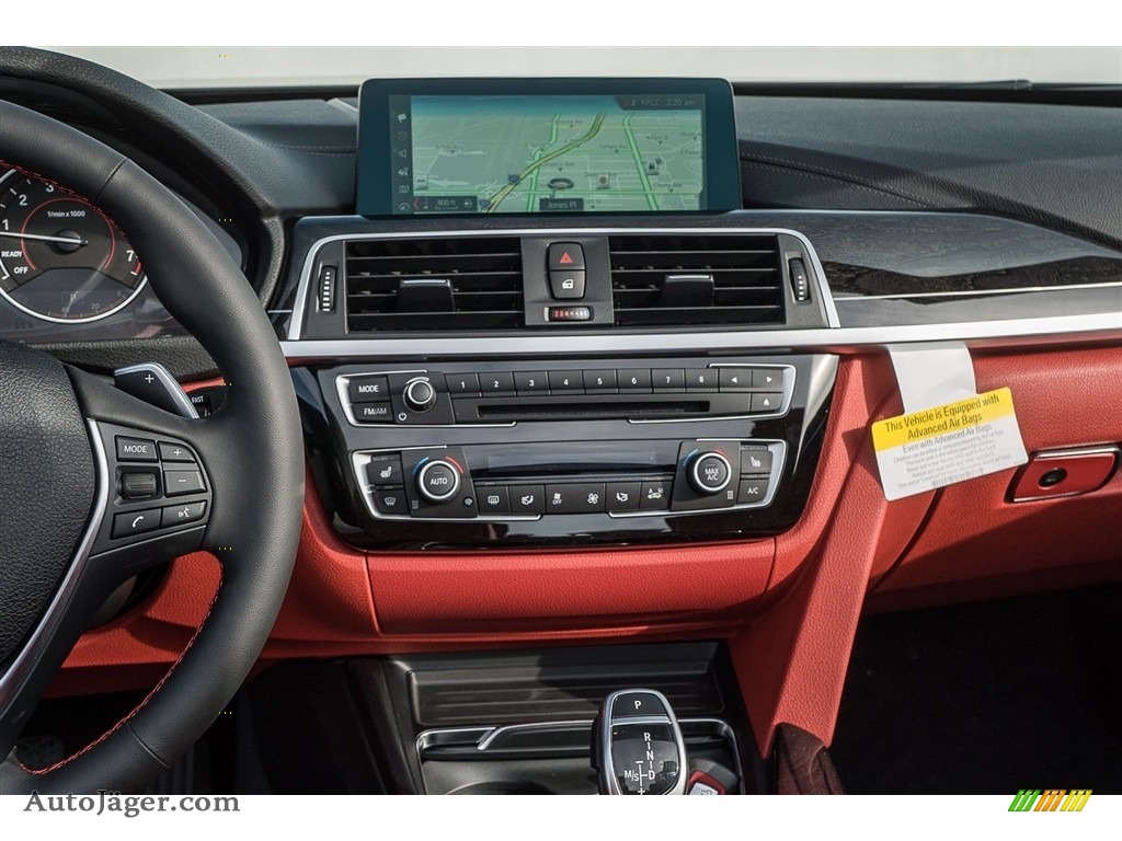 2018 4 Series 430i Convertible - Jet Black / Coral Red photo #6