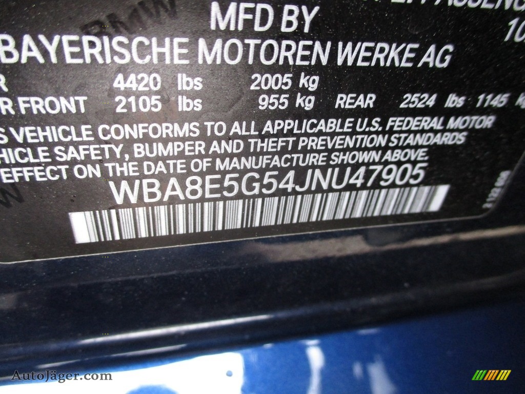 2018 3 Series 320i xDrive Sedan - Mediterranean Blue Metallic / Venetian Beige photo #19