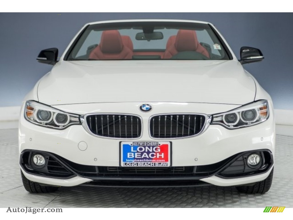 2015 4 Series 428i Convertible - Mineral Grey Metallic / Coral Red/Black Highlight photo #2