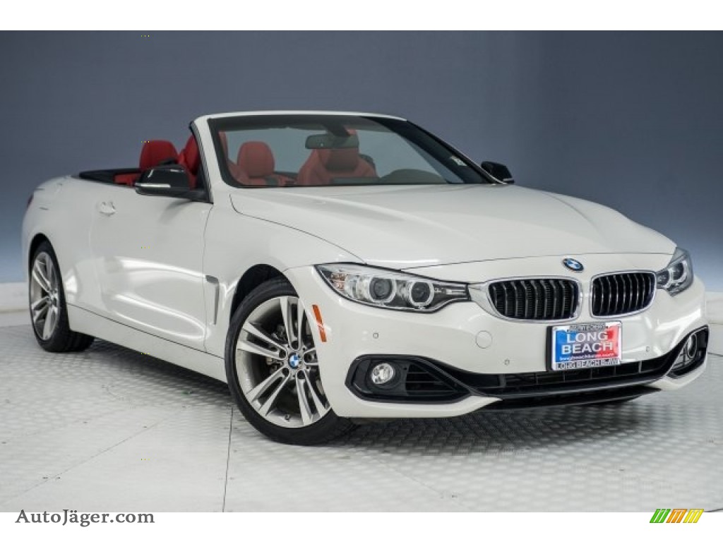 2015 4 Series 428i Convertible - Mineral Grey Metallic / Coral Red/Black Highlight photo #12