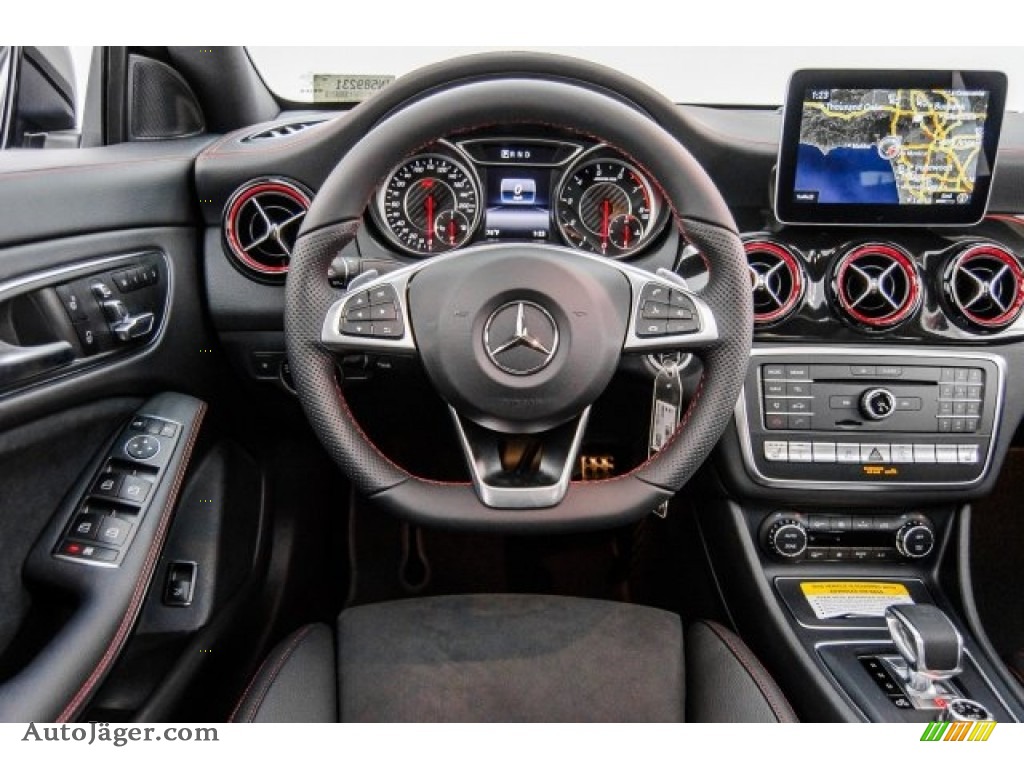 2018 CLA AMG 45 Coupe - Cirrus White / Black/DINAMICA w/Red stitching photo #4