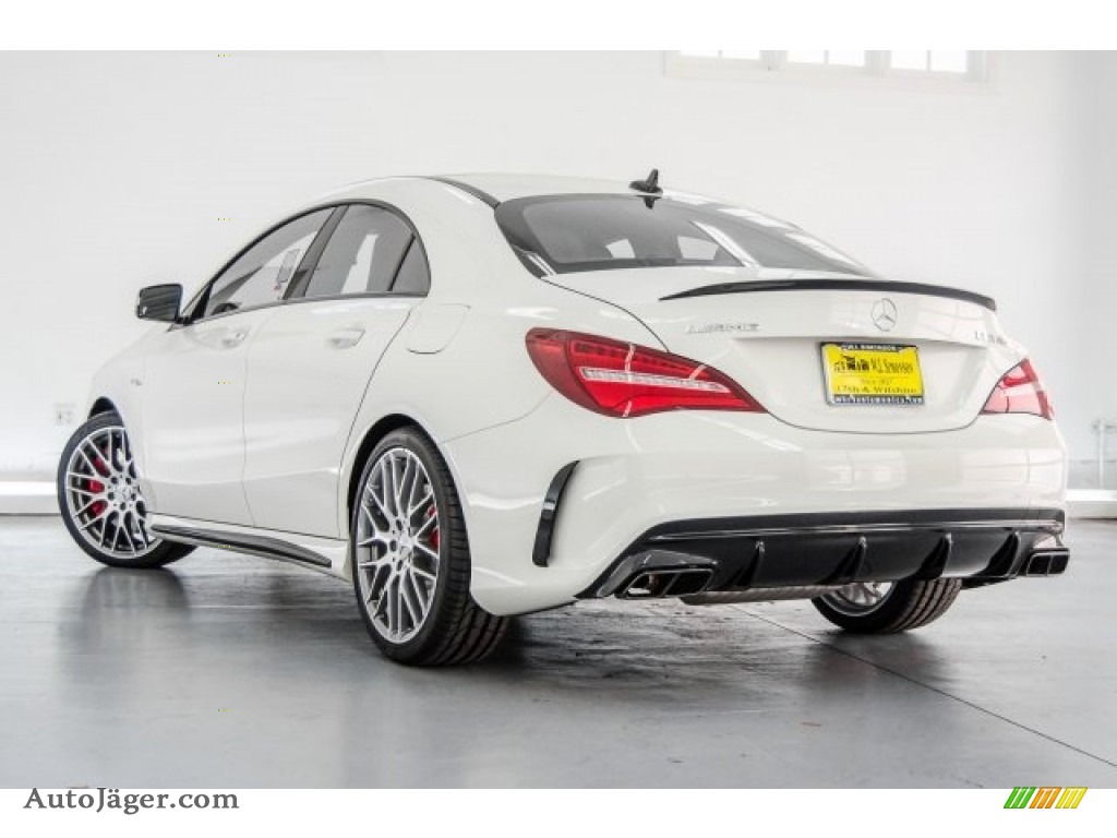 2018 CLA AMG 45 Coupe - Cirrus White / Black/DINAMICA w/Red stitching photo #10