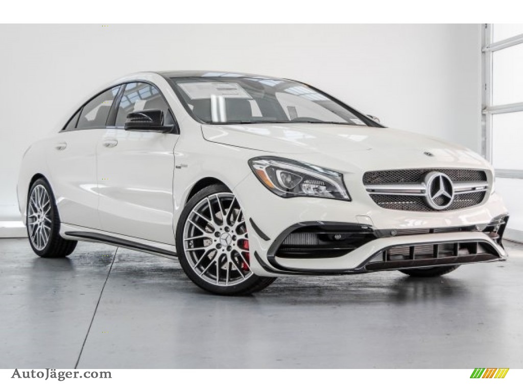 2018 CLA AMG 45 Coupe - Cirrus White / Black/DINAMICA w/Red stitching photo #15