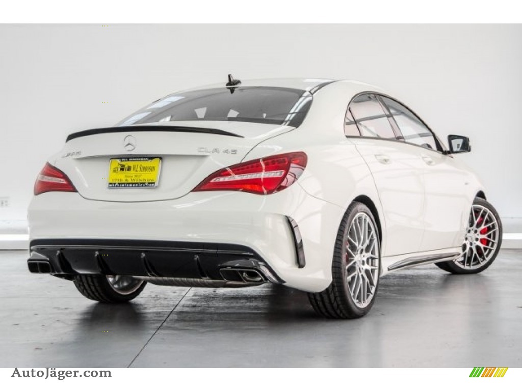 2018 CLA AMG 45 Coupe - Cirrus White / Black/DINAMICA w/Red stitching photo #20
