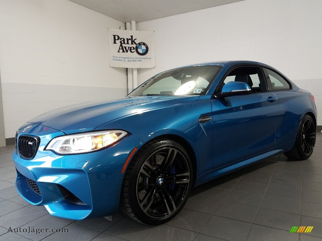 Long Beach Blue Metallic / Dakota Black/Blue Highlight BMW M2 Coupe
