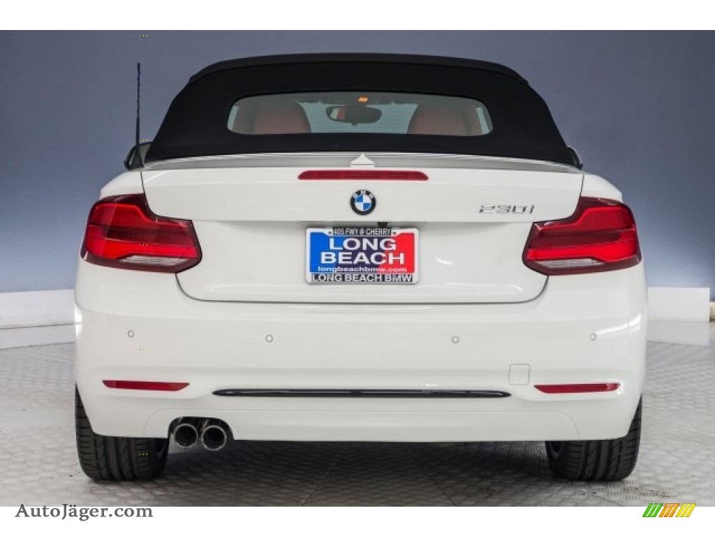2018 2 Series 230i Convertible - Alpine White / Coral Red photo #3