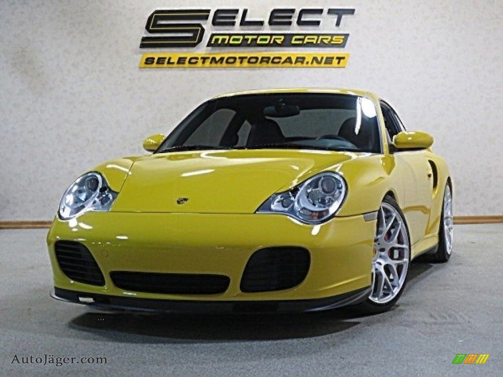 Speed Yellow / Black Porsche 911 Turbo Coupe