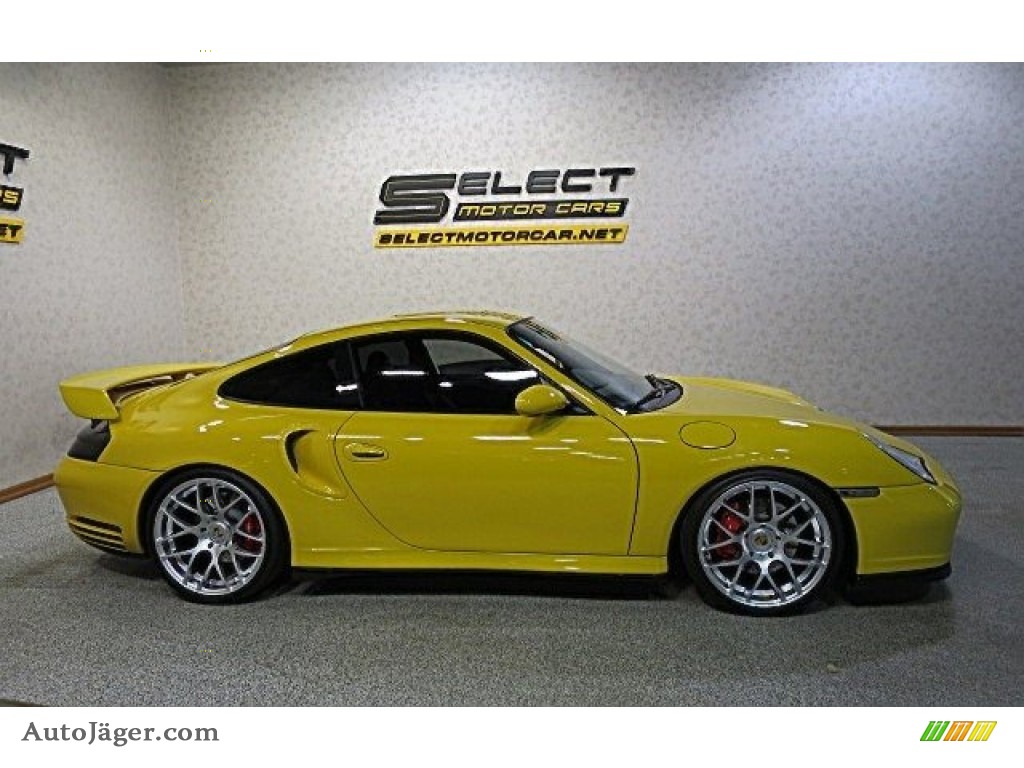 2002 911 Turbo Coupe - Speed Yellow / Black photo #6