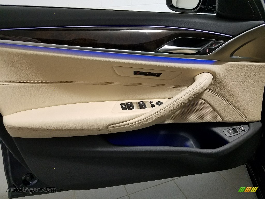 2018 5 Series 530e iPerfomance xDrive Sedan - Imperial Blue Metallic / Canberra Beige/Black photo #14