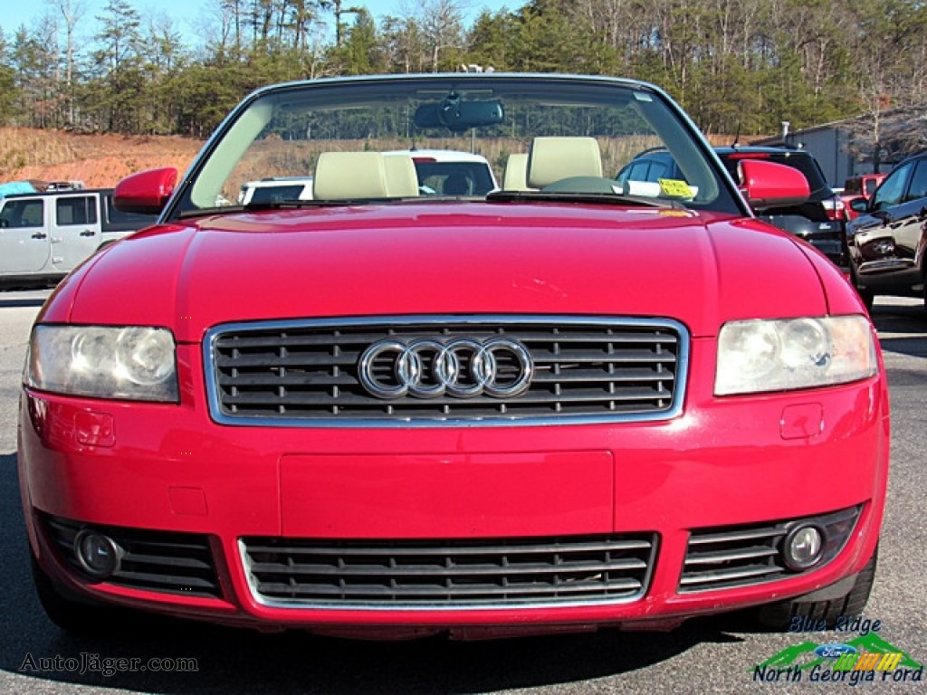 2006 A4 1.8T Cabriolet - Amulet Red / Beige photo #8